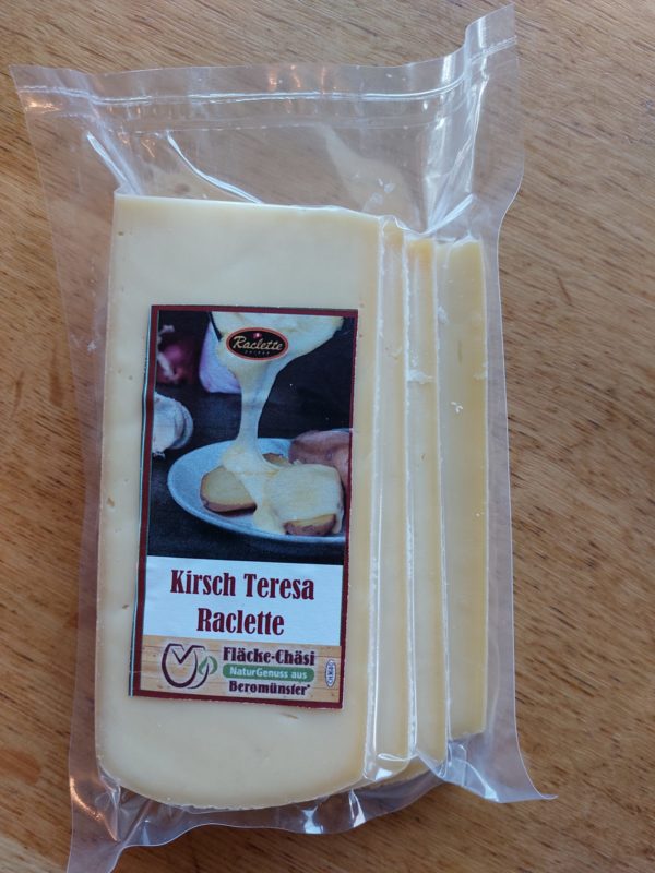 Raclette natur affiniert mit Kirsch Teresa