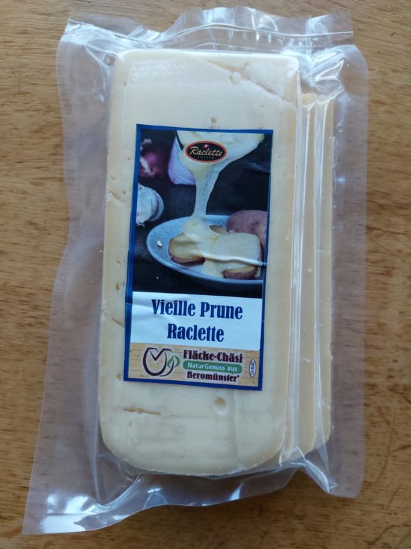 Raclette natur affiniert mit Vieille Prune